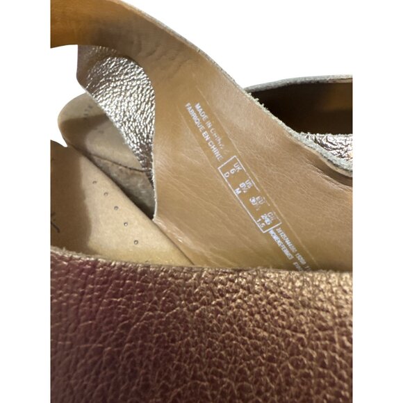 Clarks Collection Womens 8.5 Metallic Bronze Wedge Sandals With Cork Sole & Adj - Picture 3 of 8